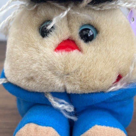 NWT Vintage Puffkins PATCHES Scarecrow 1994 Beanie Plush Stuffed Animal NEW - Picture 2 of 9